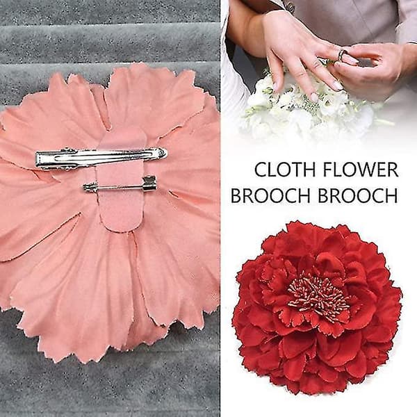 Elegant Rosablomst Hårklips Brosche Hårnåle Kvinder