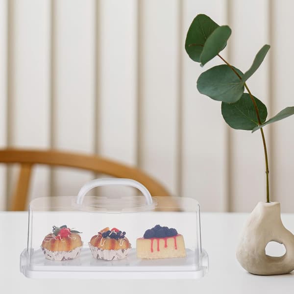 Rektangulær brødboks Dessertbeholder 12,5x7,5x3,5 tommer