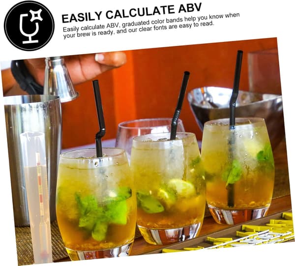 3 sæt hydrometer til vin alkohol hydrometer til brygning af vin værktøj måling til ølbrygning