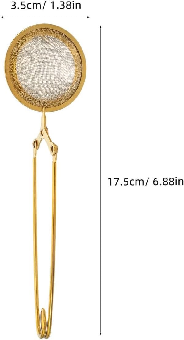 2 stk. tefilter i rustfritt stål, enkel å bruke, lett, moderne, unikt design