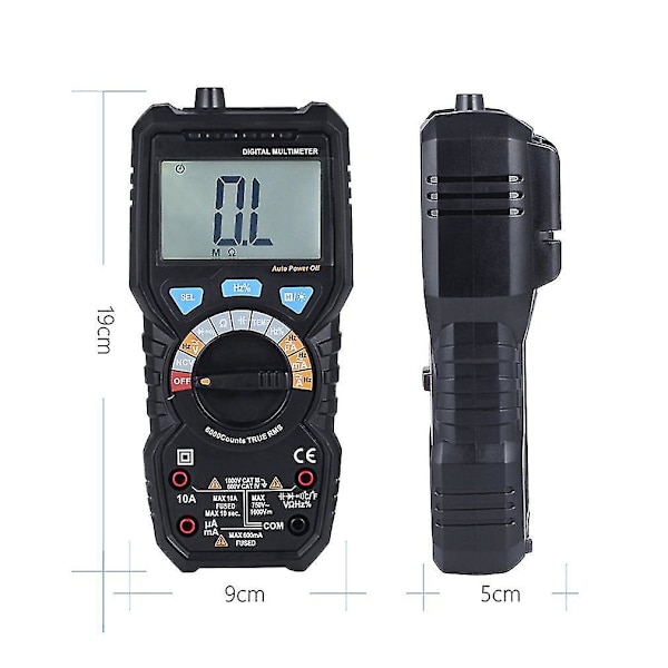 Bside ADM08P LCD Digitalt Multimeter Amperemeter
