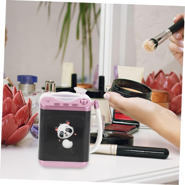 2 stk. elektrisk makeupbørsterenser Mini automatisk renser til makeupbørster
