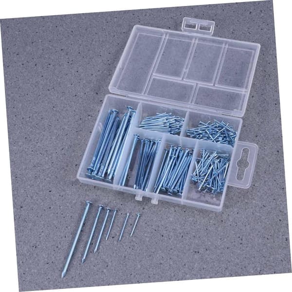 240 stk. rundhovedede søm-sortimentssæt inklusive dykkersøm til træbearbejdningsprojekter