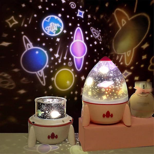 Dimmbar Planet Magic Projektorlys Soveromsdekor Stjerneunivers Nattelys