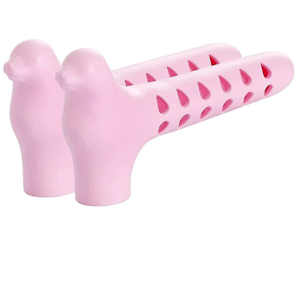 2 st Silikon Dörrhandtagskydd för Bebisar, Rosa