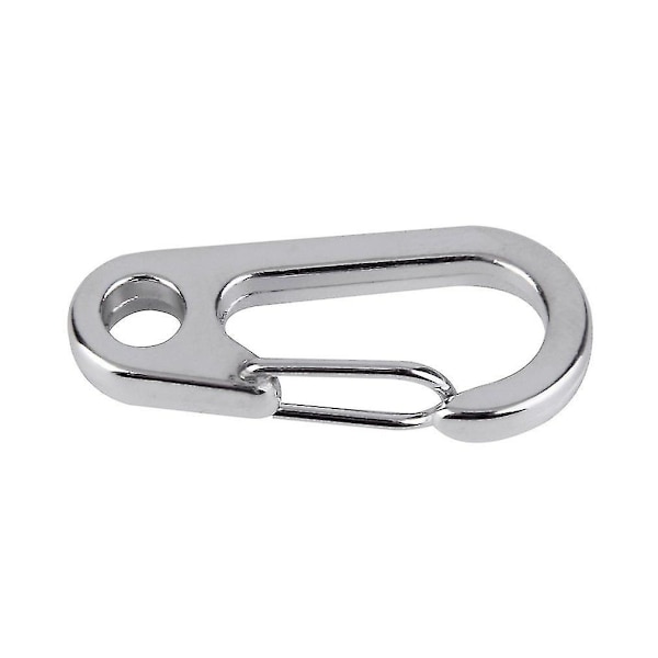 5-pack rostfritt stål nyckelring karbinhake D-ring