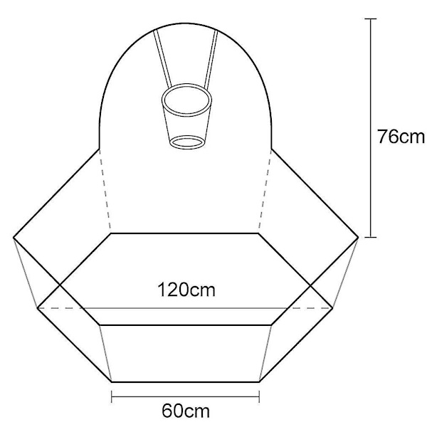 1.2m Barnens Bollhav Tält med Cartoon-Motiv