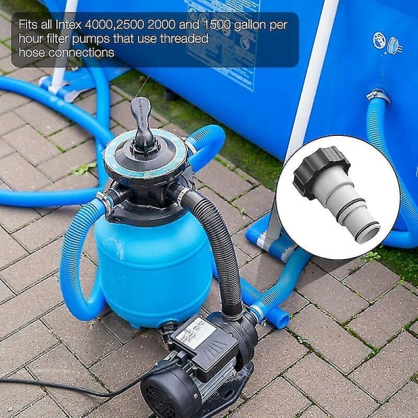 Pieces Pool Slange Adapter, Pool Tilbehør, Intex Svømmebasseng Adapter