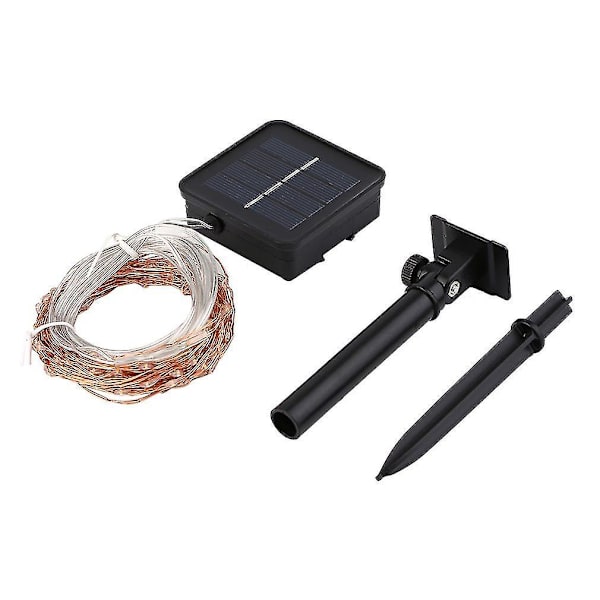10m Långa 100 LED Koppartrådslampor 8 Lägen Hem String Light