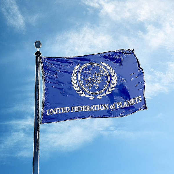 3x5 Ft Forenede Føderationer af Planeter Flag UFP Flag Til Dekoration 60 x 90cm