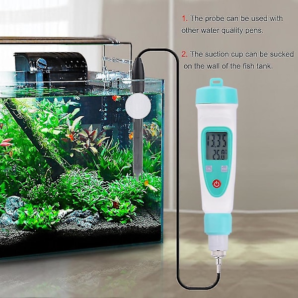 PH-Ersättningssond Akvarium Hydroponik Laboratorium Elektrod PH-mätare Potentialtest BNC Q9-anslutning