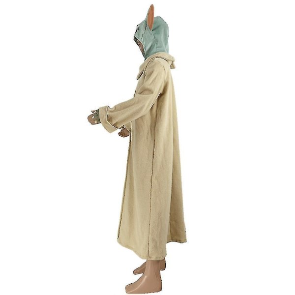 Star Wars Mandalorian Yoda Barnkostym Fancy Up Scenekläder 8-10 Years