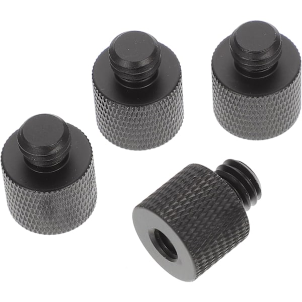 Skruvadapter i aluminiumlegering 3/8 till 1/4 gängad skruvkonverterare Stativadapter för kamera