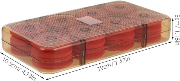 Fiskesnelleboks med 1,7 cm diameter, rommer 16 sneller, EVA- og ABS-materiale