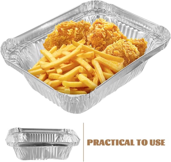 100 stk. engangs aluminiumsfolieforme 260ML Mini brødforme dybe bageforme af stanniol