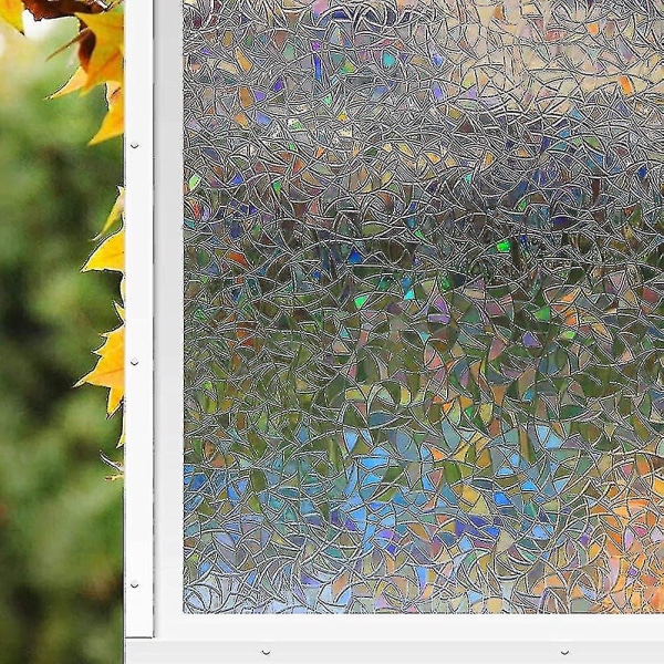 3d fönsterfilm regnbågseffekt för dekoration och integritetsskydd Anti-uv glasfönster F