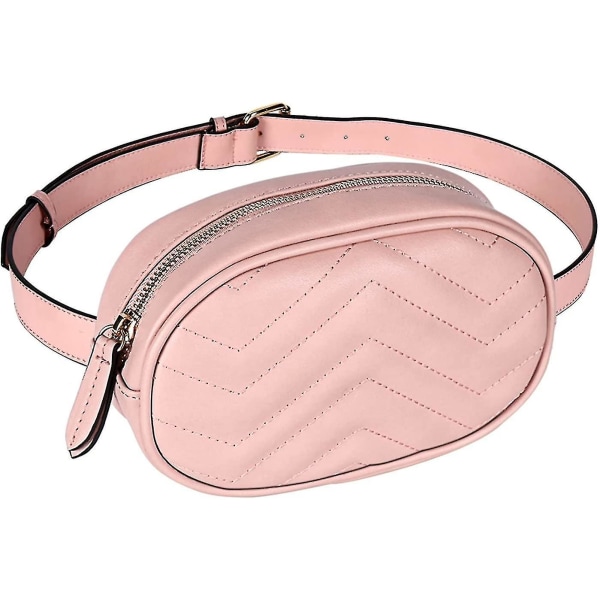 Midjeväska Vattentät PU-Läder Bältesväska Crossbody Bumbag För Fest