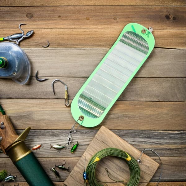 Dodger Fishing Flashers Abs Chrome Reflekterande Bas Trolling Flashers Öringbete Attraktor