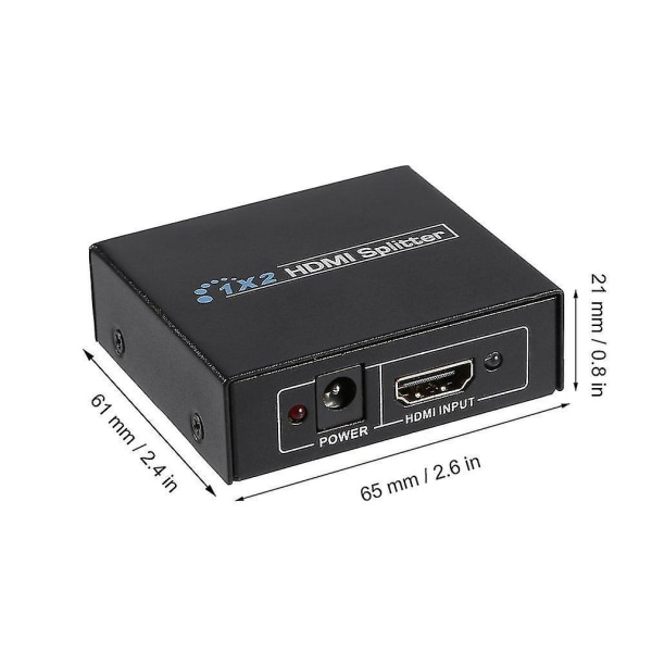1x2 HDMI 1080p 3D Splitter 1 In 2 Out Selector Box