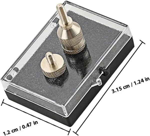 4 mm gjengediameter saksofonhalsskrue for tenor- og sopransaksofon, tilbehør til musikkinstrument i sølvstål