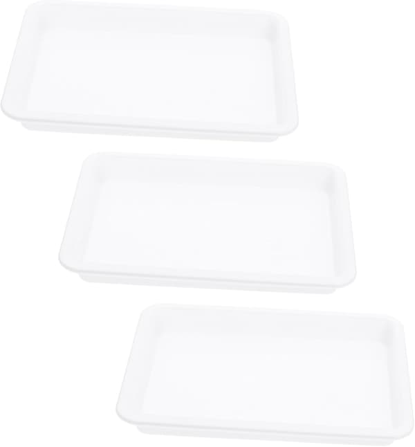 3 st skolmälningsförsök plastbricka multifunktionell serveringsbricka tillverkad av PP-material