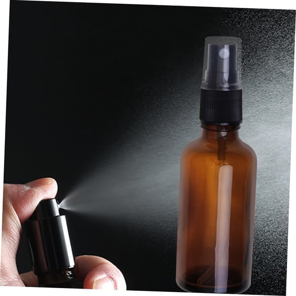 8st 50ml bruna oljesprayflaskor i glas, påfyllningsbara presspumpar, bärbara sprutor för resor och utomhusaktiviteter