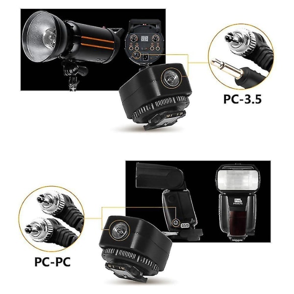 Tf-334 Hotskoadapter for å konvertere Mi A7 A7s A7sii A7r A7ii A9 A6300 kamera til blits Ty-yuhao