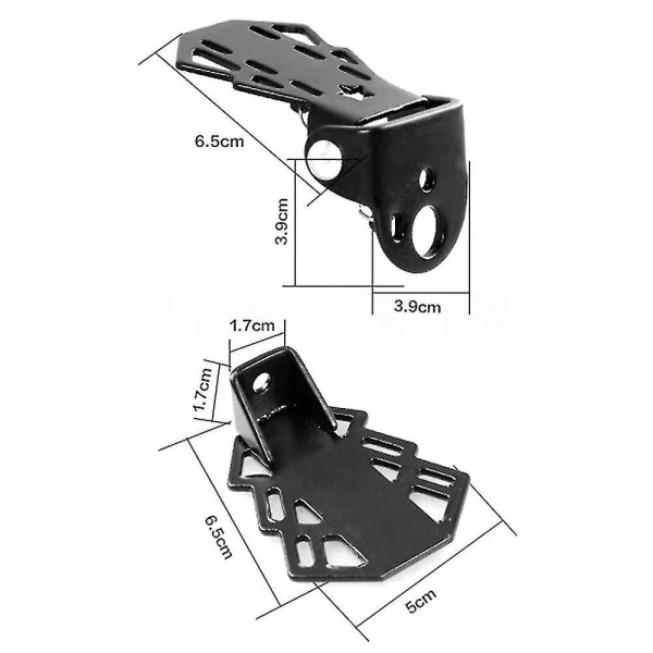 2 stk Cykel Bagfodpedal Cykel Foldbar Fodstøtte Til Børn Bagsæde Sikkerhed Anti-slip fodstøtte