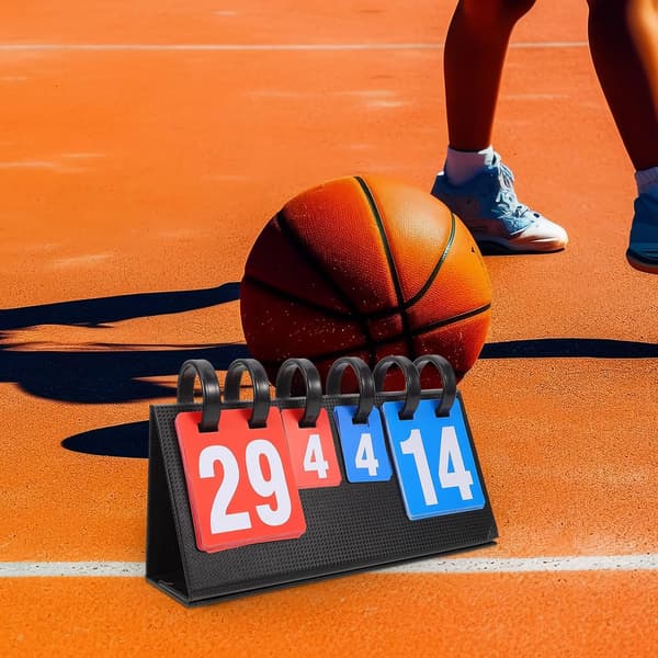 Bærbart multifunktionelt basketball-scoretavle med pointvender