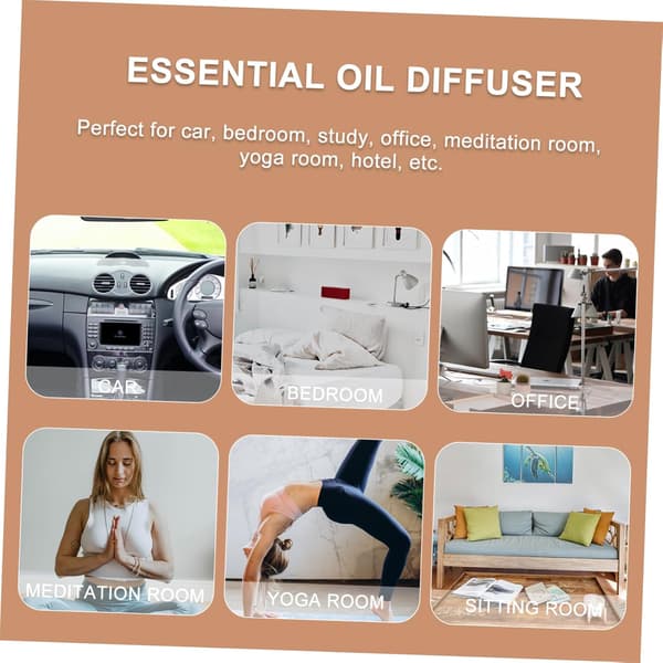 3 stk. tre diffusere for hjemmeduft Naturlig diffusor Passiv diffusjon