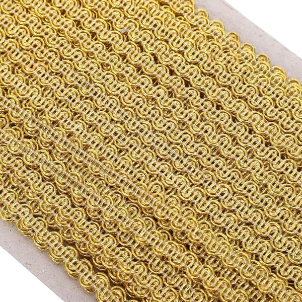 Vävd polyester Gimp Braid Trim Yards Glänsande spetsband för bröllopsdockklänning Hantverkssömnadstillbehör