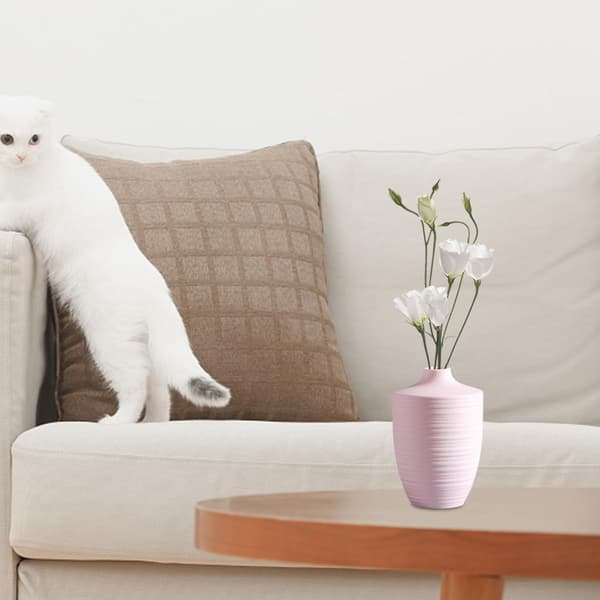 Keramikkblomstervase for kunstige blomster og hydroponikk Stabil og lett å bære Flat bunn design