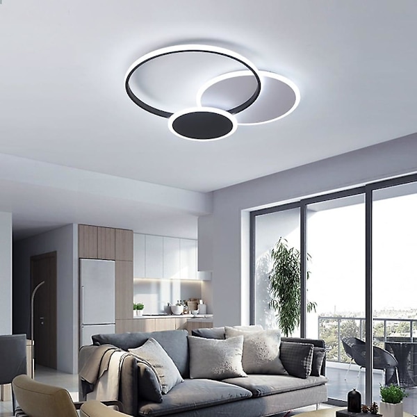 52cm Loftlampe LED Cirkel Design Flush Mount Metal Klassisk