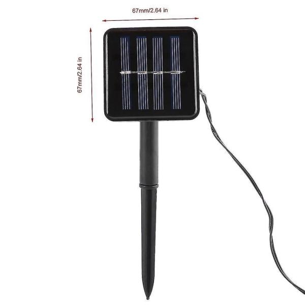 100LED Solar Powered Paraply Dekorativ String Light