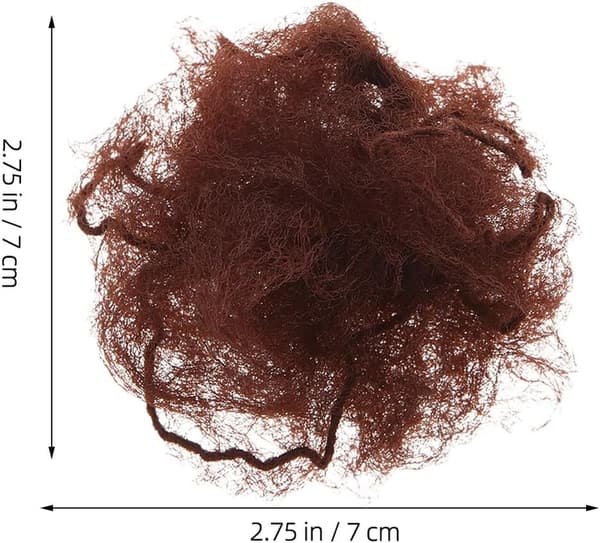 10 stk usynlige elastiske hårnett 7 mm netting brune hårnett