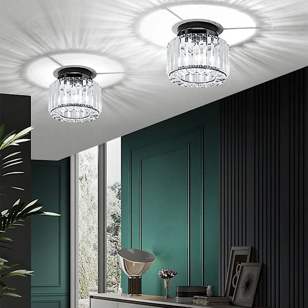 22cm Taklamper Led Krystall Gangen Metall Moderne 220-240v