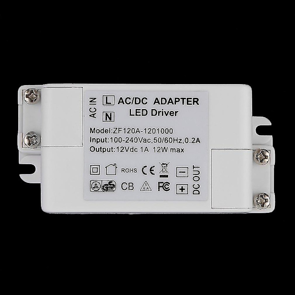 12v 1a 12w AC/DC Transformer Driver MR16 MR11 GU5.3 LED-Strips