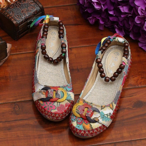 Beaded Lace Manual Beijing Shoes Breathable Women's Shoes