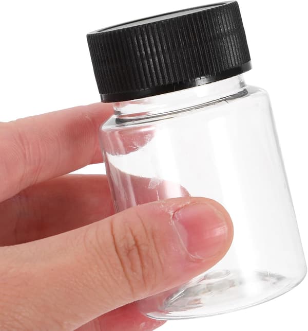 12 st 50 ml PET-provflaskor med skruvkorkar, påfyllningsbar design med bred öppning