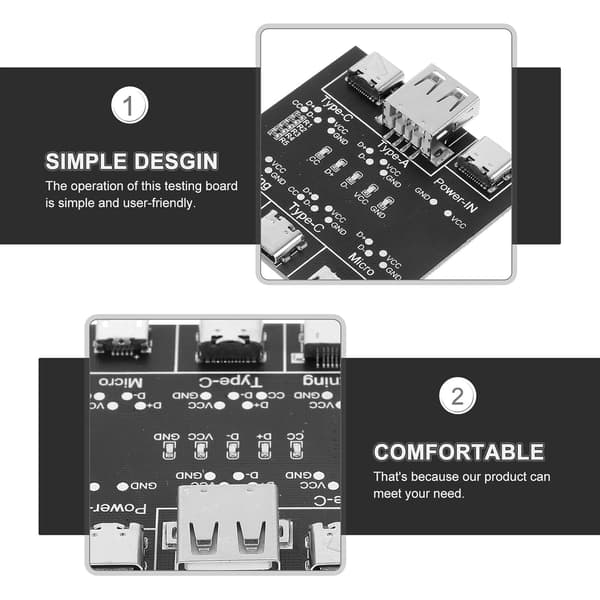 USB-kabeltester USB-C-tester Datakabelkontroller Kortslutningstestkort