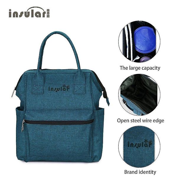 Insular Mummy Bag Stor Väska Ryggsäck Amning