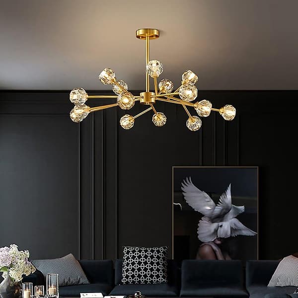 65cm Lykta Design Chandelier Koppar Modern