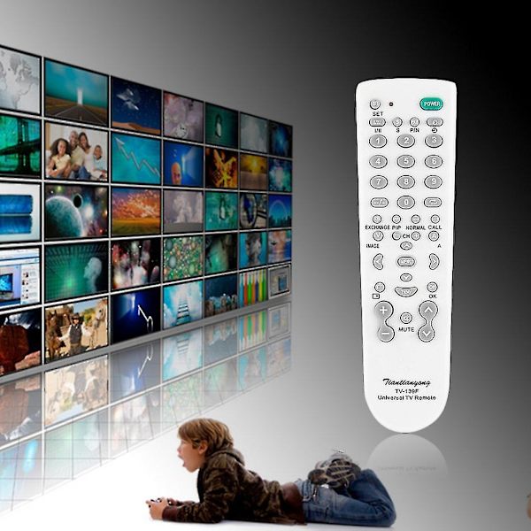 Universal Bærbar TV-Fjernkontroll TV-139F