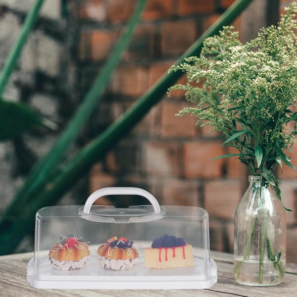 Rektangulær brødboks Dessertbeholder 12,5x7,5x3,5 tommer