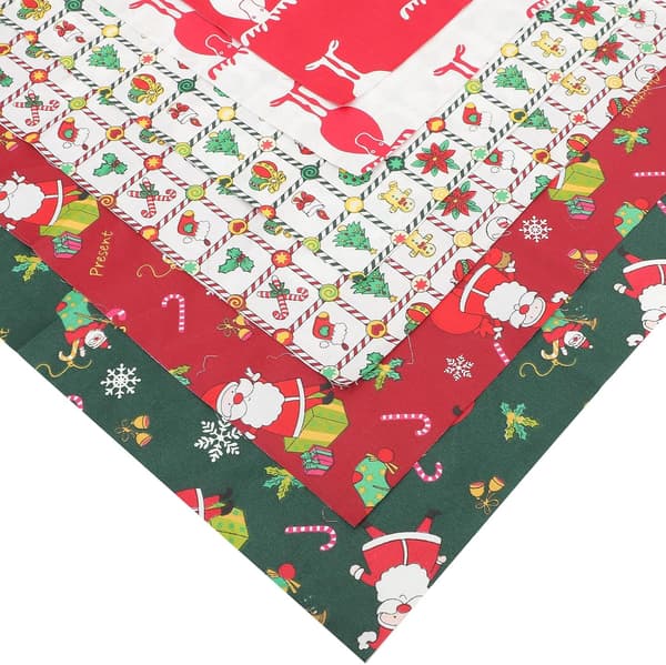 Juleprint DIY bomuldsstoffer patchworkstof til quiltning og håndværksprojekter