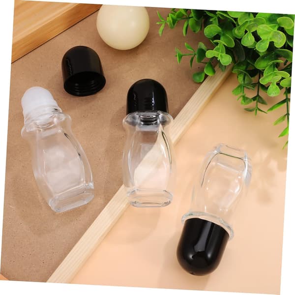 Rulleflaske for eteriske oljer 50 ml glass påfyllbare tomme rulleflasker sett