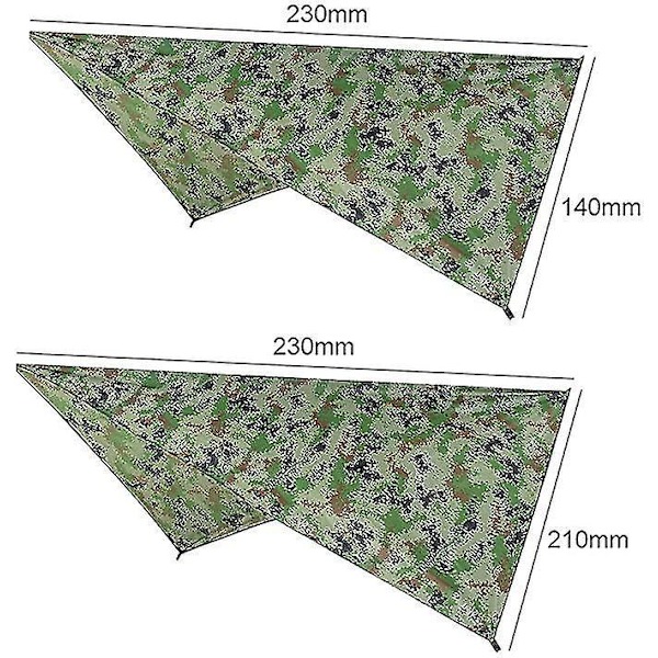 Camping Tarp Hängmatta Lätt Vikt Vattentät Picknick