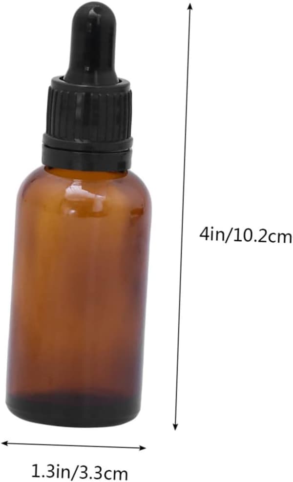 12-pack påfyllningsbar glasoljedroppflaska eterisk oljeparfymflaska tom för DIY-aromaterapi