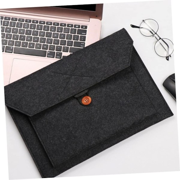 Förvaringsväska för surfplatta för laptop 13 tum Filt Laptopväska Stor Kapacitet Organiserad Vattenavvisande