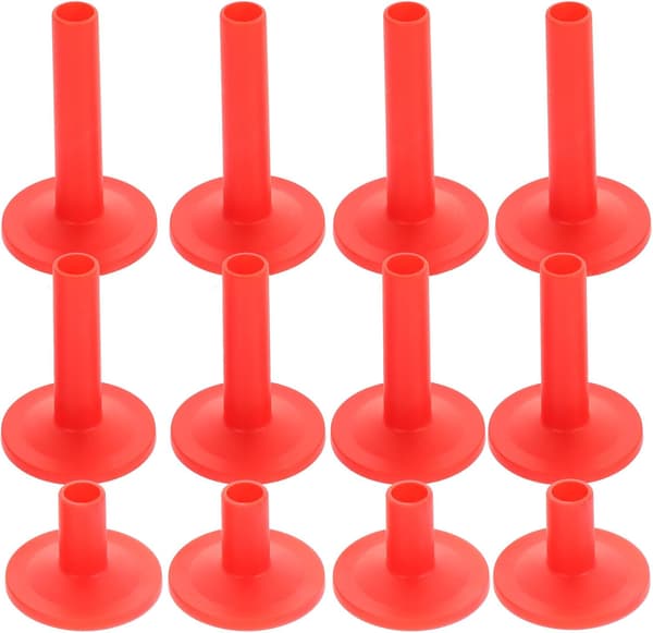 Perkusjonstromme Cymbalhylser 12 stk med flensbase plastdeksler for tromme